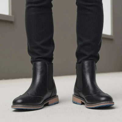 Verona™ - Bottines Chelsea en cuir bout fleuri