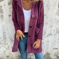 Martina™ - Veste longue casual à col V