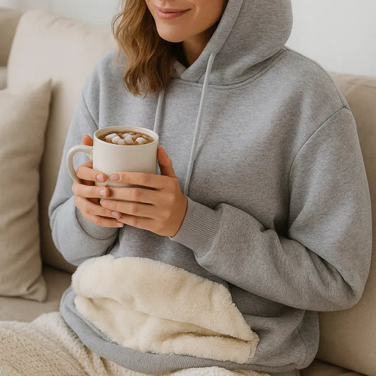 Pilou™ - Sweat à capuche cocooning doublure polaire