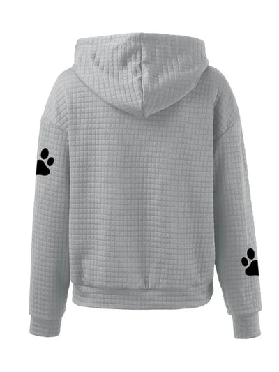 Caninou™ - Pull à capuche motifs passion canin