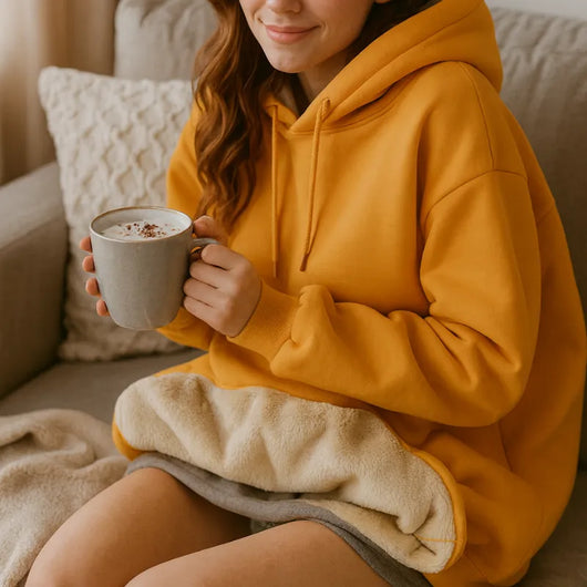 Pilou™ - Sweat à capuche cocooning doublure polaire