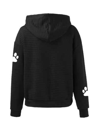 Caninou™ - Pull à capuche motifs passion canin