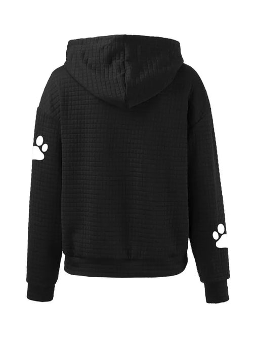 Caninou™ - Pull à capuche motifs passion canin