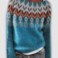 Catherine™ - Pull jacquard en laine douce