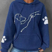 Caninou™ - Pull à capuche motifs passion canin