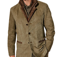 Rover™ – Veste en daim à col contrasté