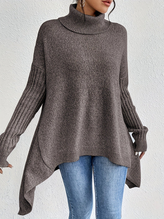 Elynn™ - Pull chaud à col roulé oversize