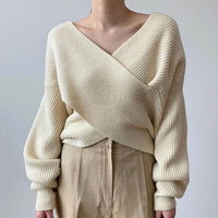 Agathe™ - Pull cache-cœur en maille élégant