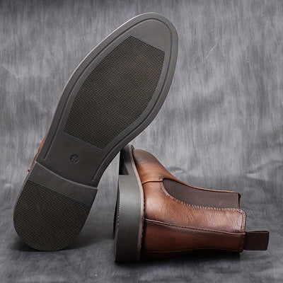 Milano™ – Bottines Chelsea en cuir véritable homme