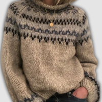 Chloé™ - Pull jacquard en laine douce