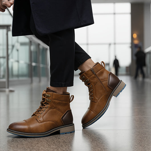 Capri™ - Bottines en cuir véritable homme