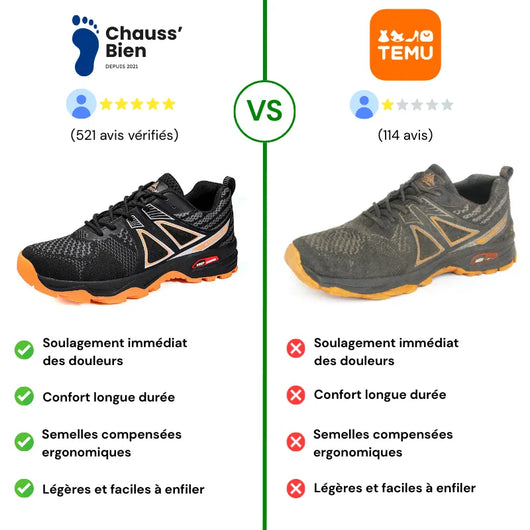 TrekPro™ - Chaussures de marche à confort orthopédique homme