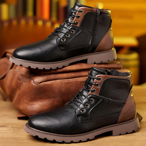Siena™ - Bottines en cuir véritable homme