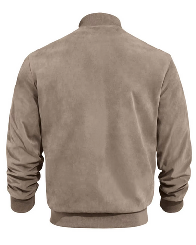 Aero™ - Bomber en daim à col côtelé
