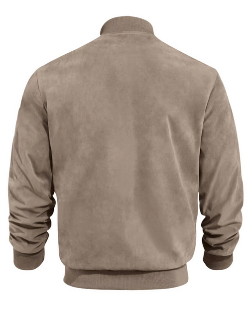 Aero™ - Bomber en daim à col côtelé