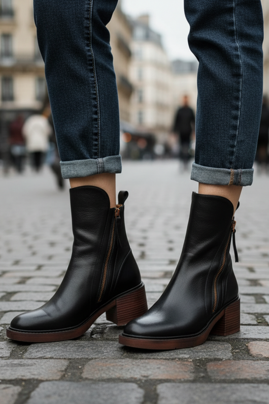Garciella™ – Bottines chic en cuir