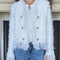 Gabriella™  - Cardigan à franges et boutons dorés