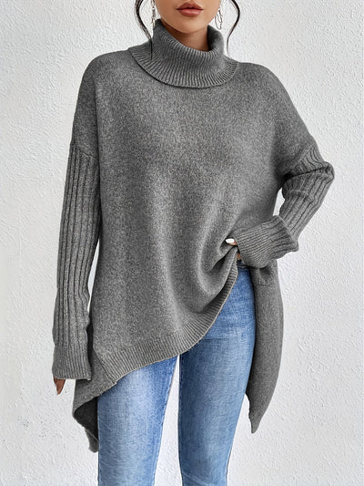 Elynn™ - Pull chaud à col roulé oversize