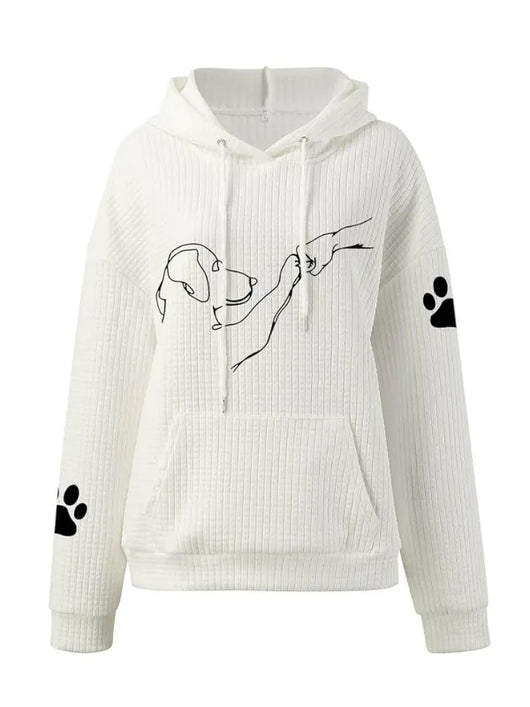 Caninou™ - Pull à capuche motifs passion canin