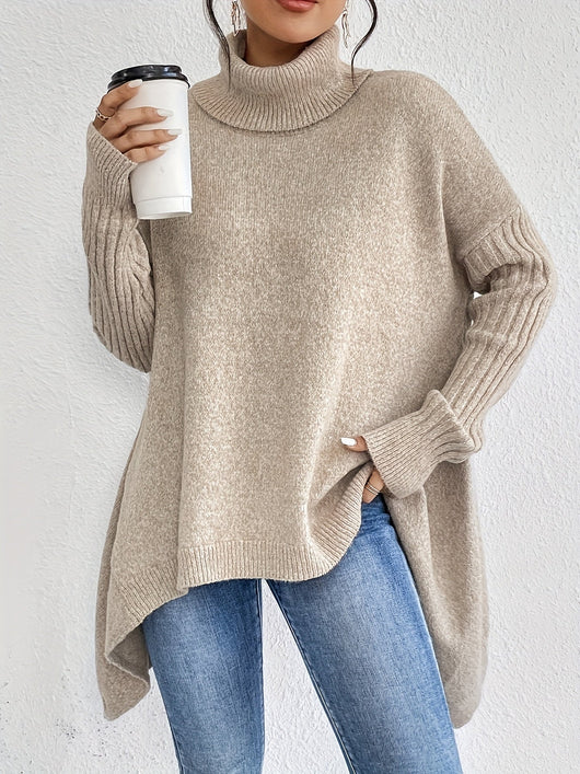 Elynn™ - Pull chaud à col roulé oversize