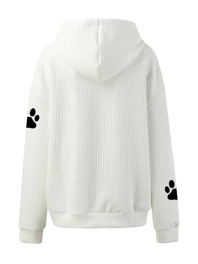 Caninou™ - Pull à capuche motifs passion canin