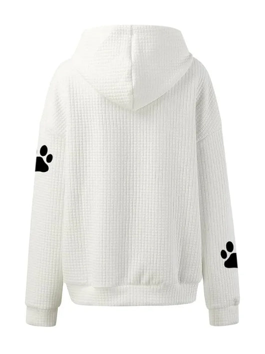 Caninou™ - Pull à capuche motifs passion canin