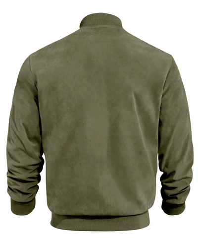 Aero™ - Bomber en daim à col côtelé