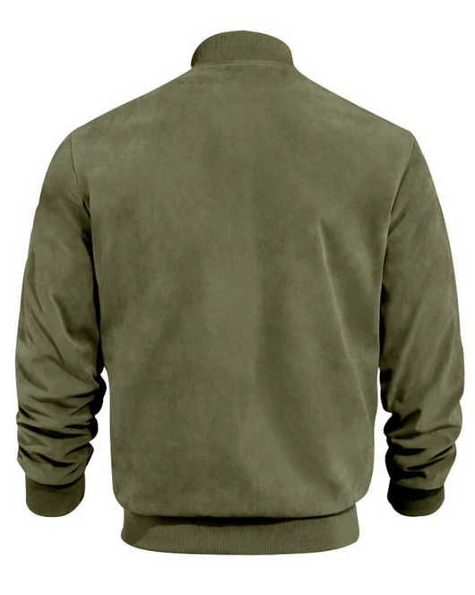 Aero™ - Bomber en daim à col côtelé