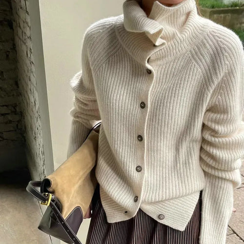 Marta™ - Cardigan chic à col haut