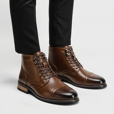 Rivoli™ - Bottines Derby en cuir véritable homme