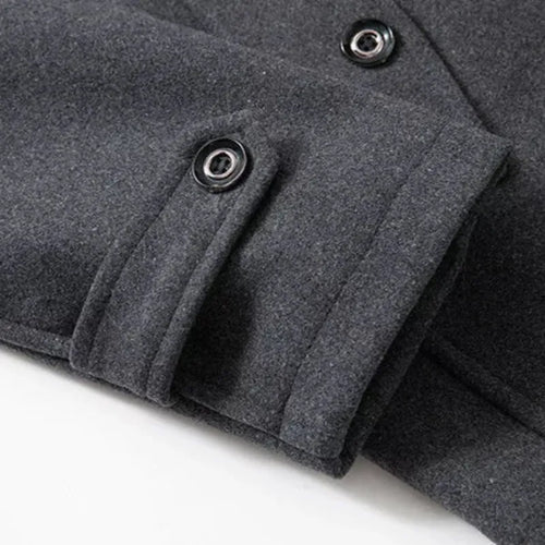 Peaky™ - Manteau chic en laine à col montant
