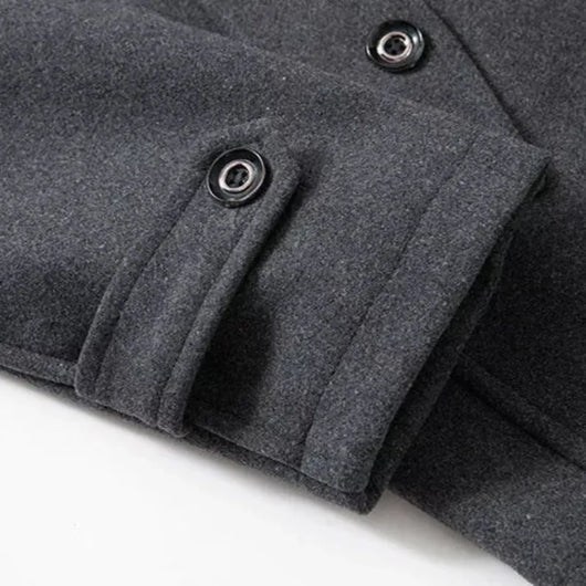 Peaky™ - Manteau chic en laine à col montant