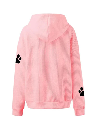 Caninou™ - Pull à capuche motifs passion canin