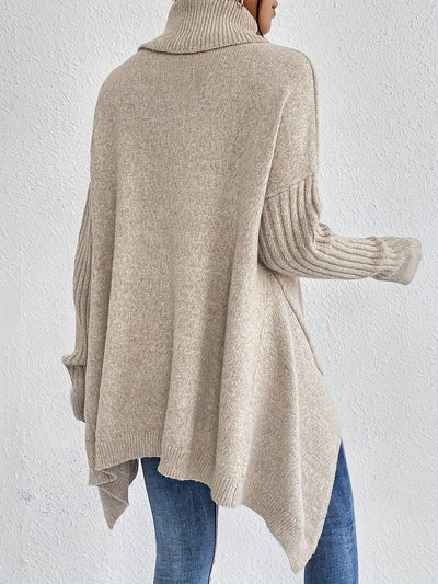 Elynn™ - Pull chaud à col roulé oversize