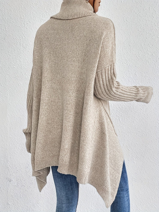 Elynn™ - Pull chaud à col roulé oversize