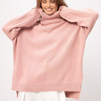 Élodie™ – Pull oversize à col roulé