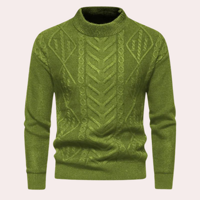 Mathias™ - Pull à col rond torsadé
