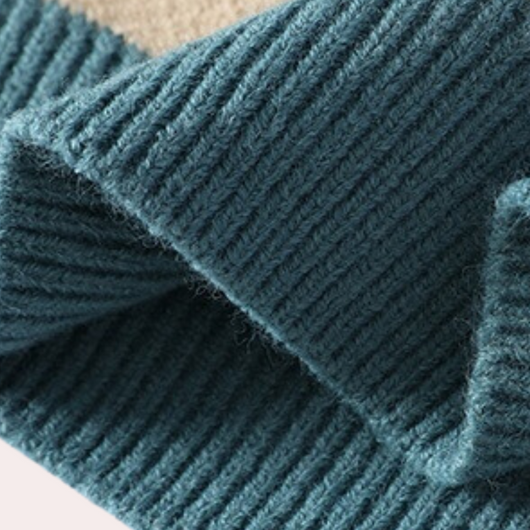 Leroux™ - Pull ample à motif patchwork