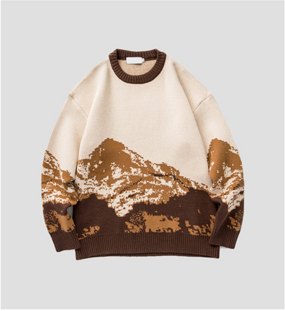 Alpino™ – Pull panoramique à motif montagne