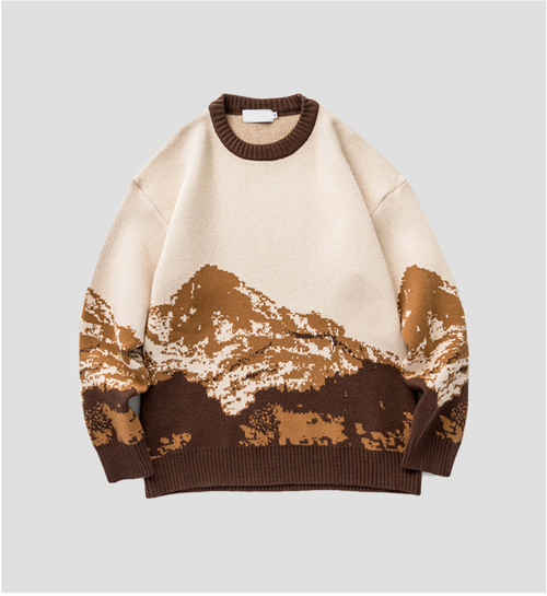 Alpino™ – Pull panoramique à motif montagne