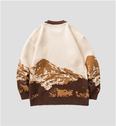 Alpino™ – Pull panoramique à motif montagne