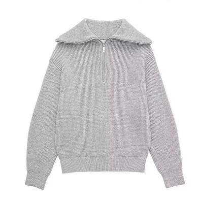 Savrani™ - Pull zippé en laine douce