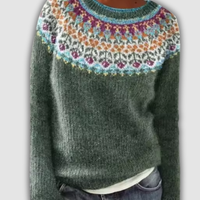 Celina™ - Pull jacquard en laine douce