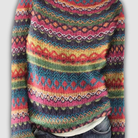 Adèle™ -  Pull jacquard en laine douce