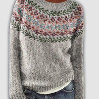 Lola™ -  Pull jacquard en laine douce