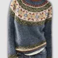 Marie™ - Pull jacquard en laine douce