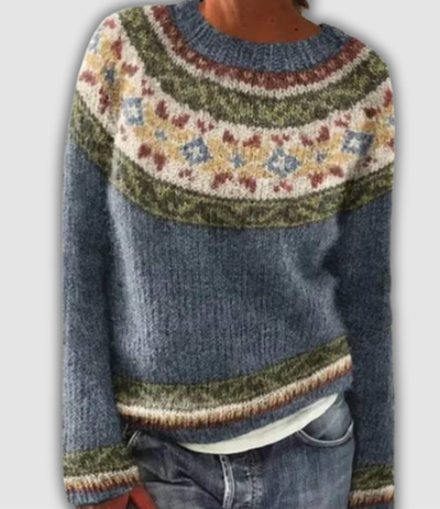 Marie™ - Pull jacquard en laine douce