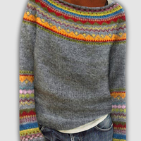 Laura™ - Pull jacquard en laine douce