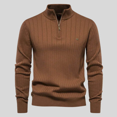 Toscano™ - Pull à col montant zippé