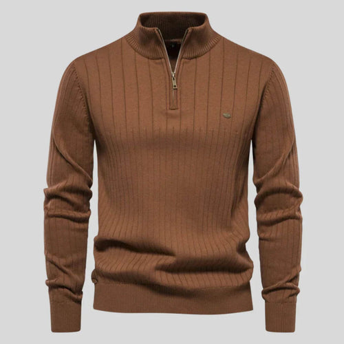 Toscano™ - Pull à col montant zippé